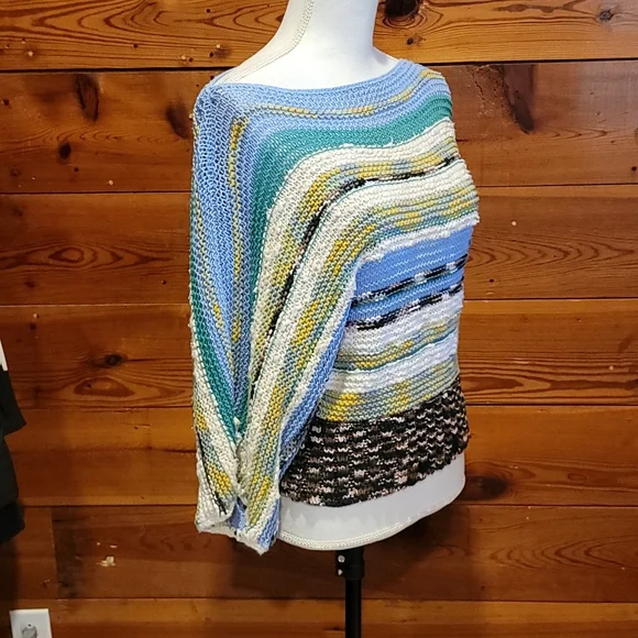 Anthropologie Rosie Neira Medium "Marbled Bands Sweater" - Picture 7 of 15